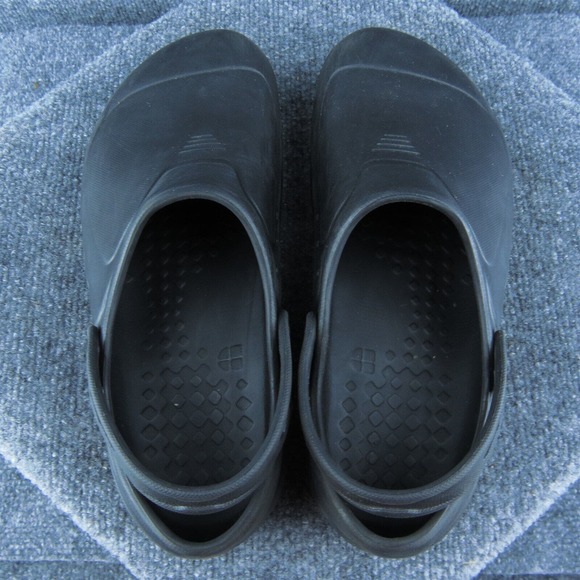 Shoes for Crews Men Clog Shoes Black Synthetic Slip On Size 9 Medium - Picture 6 of 9